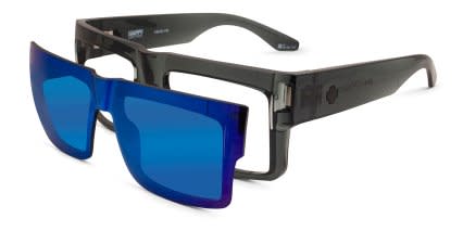 Spy Cyrus Switch Gray w/Clip-On glasses - Gray - Angle View
