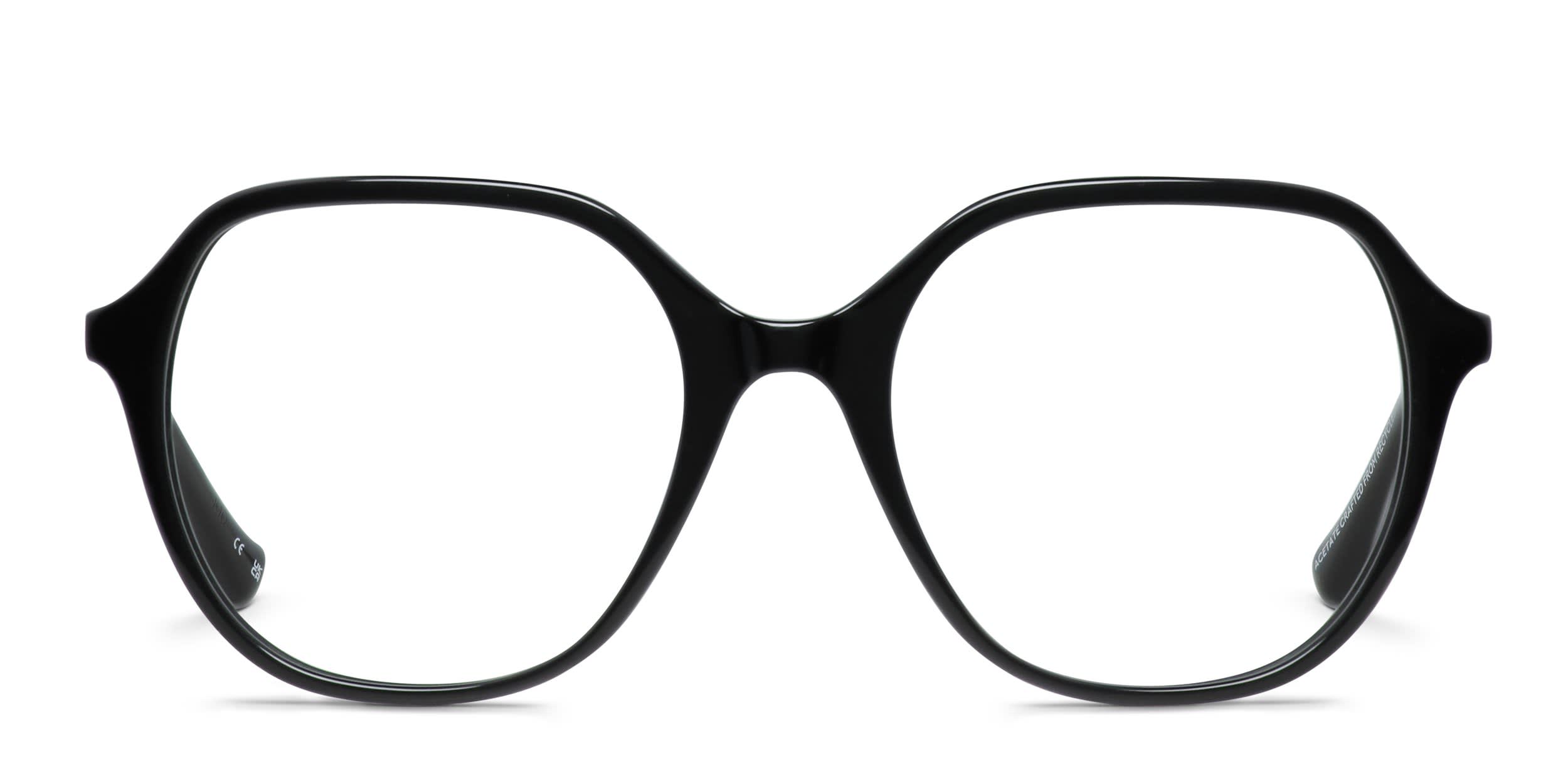 Florence by Mills 1023 Shiny Black glasses - Shiny Black - Frontal View