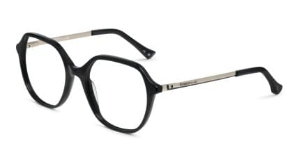 Florence by Mills 1023 Shiny Black glasses - Shiny Black - Angle View