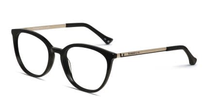 Florence by Mills 1024 Shiny Black glasses - Shiny Black - Angle View