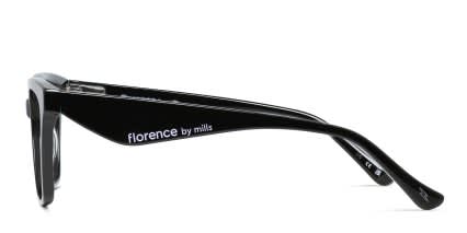Florence by Mills 1038 Shiny Black glasses - Shiny Black - Side View