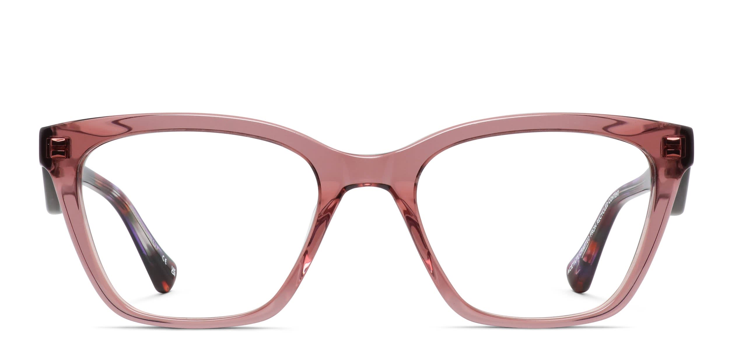 Quay Wired Bevel Oversized Tortoise, Pink Eyeglasses | Includes