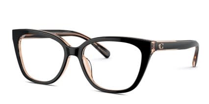 Coach HC6226F Black glasses - Black - Angle View