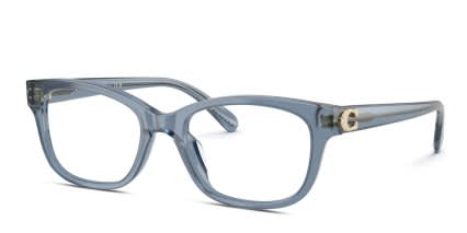 Coach HC6257F Blue glasses - Blue - Angle View