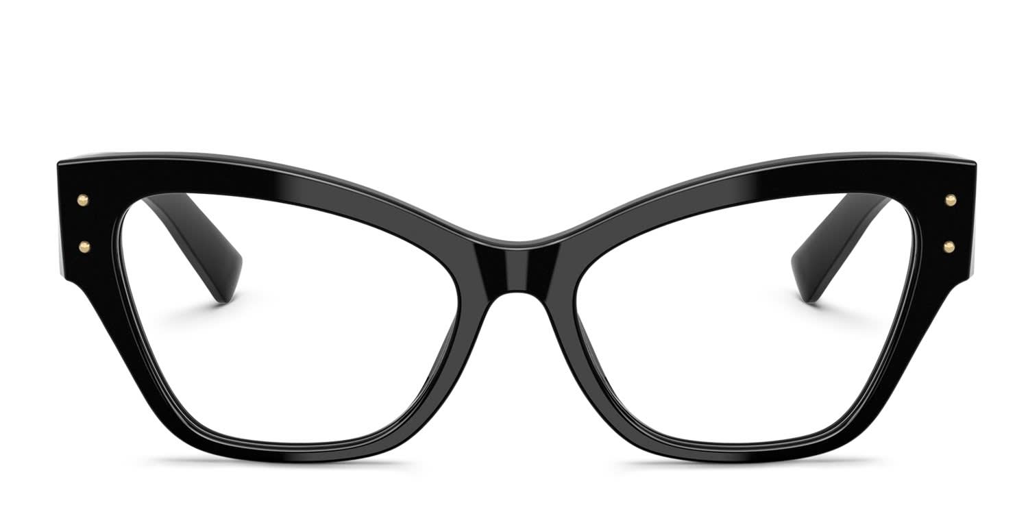 Dolce & Gabbana DG3404 Black glasses - Black - Frontal View