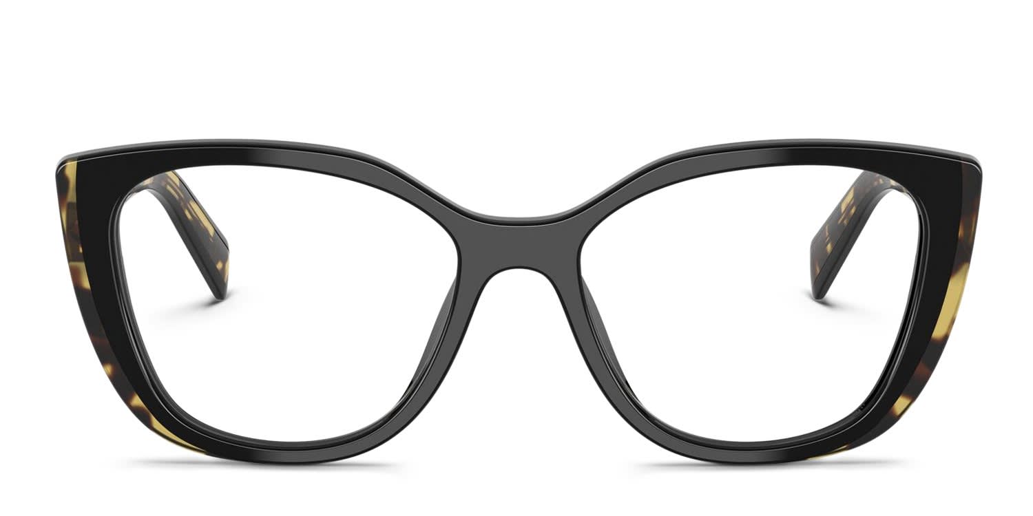 Prada PRB04VF Black, Tortoise glasses - Black / Tortoise - Frontal View