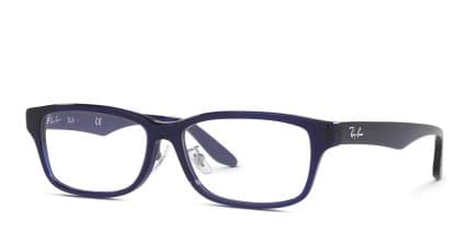 Ray-Ban RX5408D Blue glasses - Blue - Angle View