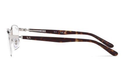 Ray-Ban RX6501D Silver glasses - Silver - Side View