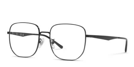 Ray-Ban RX6503D Black glasses - Black - Angle View