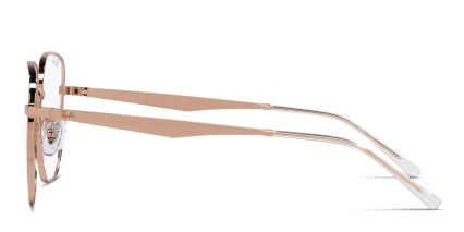 Ray-Ban RX6503D Rose Gold glasses - Rose Gold - Side View