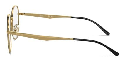 Ray-Ban RX6515D Black, Gold glasses - Black / Gold - Side View