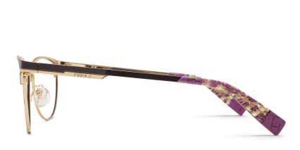 Furla VFU127 Brown, Gold glasses - Brown / Gold - Side View