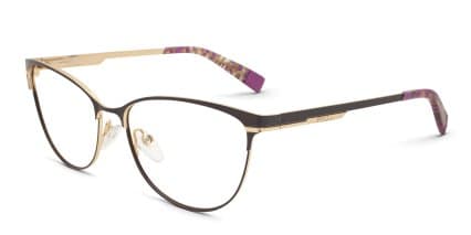Furla VFU127 Brown, Gold glasses - Brown / Gold - Angle View