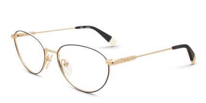 Furla VFU302 Black, White, Gold glasses - Black / White / Gold - Angle View
