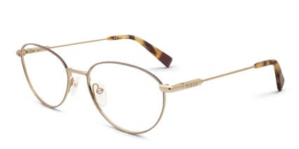 Furla VFU302 Brown, Gold glasses - Brown / Gold - Angle View