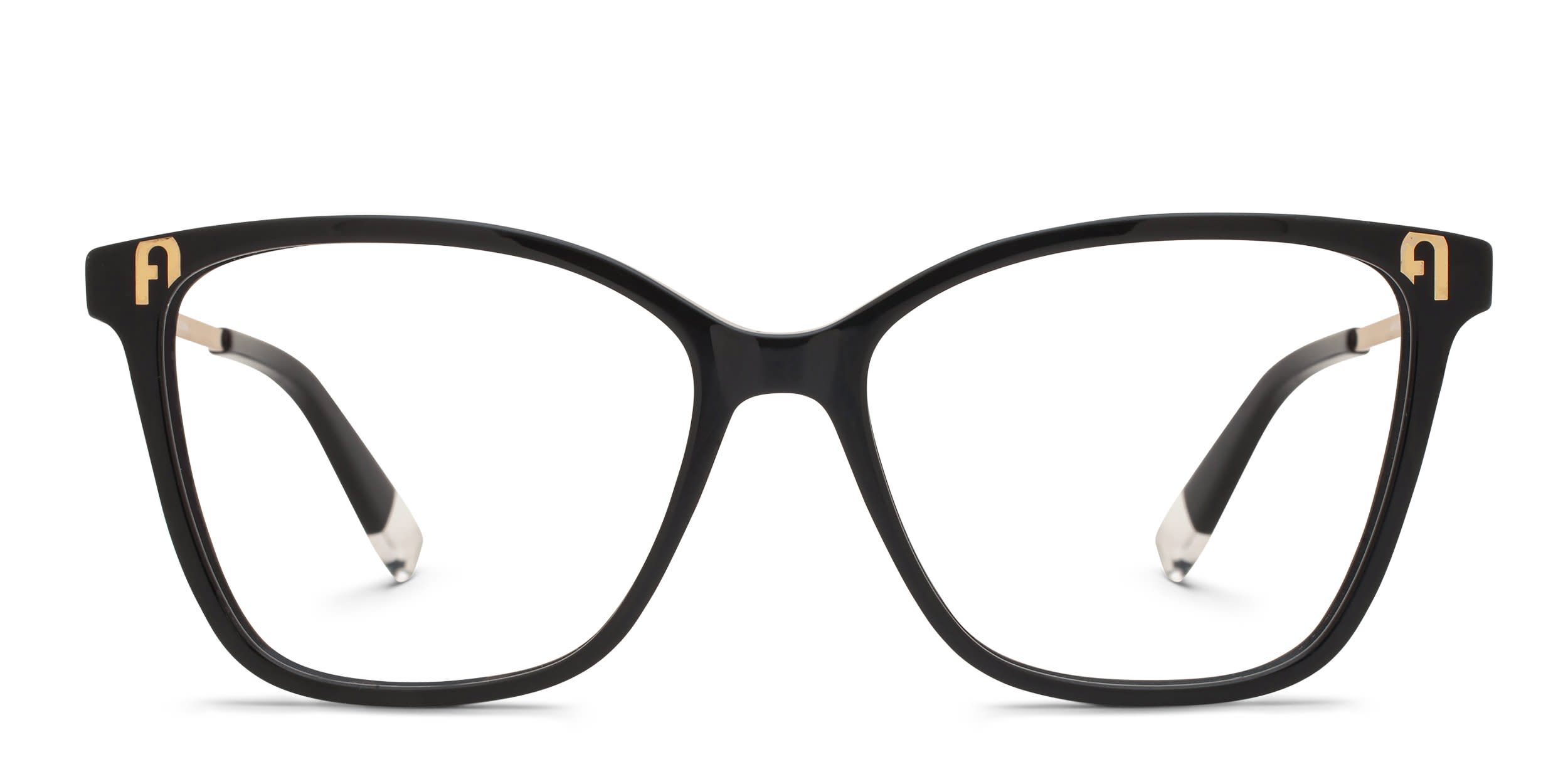 Furla VFU543 Shiny Black glasses - Shiny Black - Frontal View