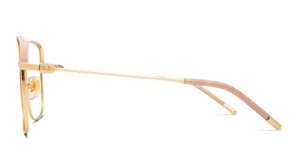 Furla VFU638 Gold, Pink glasses - Gold / Pink - Side View