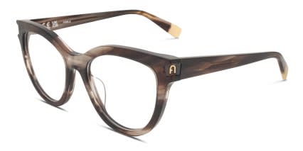 Furla VFU679V Gray, Brown glasses - Gray / Brown - Angle View