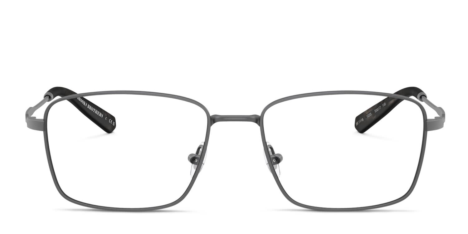 Brooks Brothers BB1118 Gunmetal glasses - Gunmetal - Frontal View