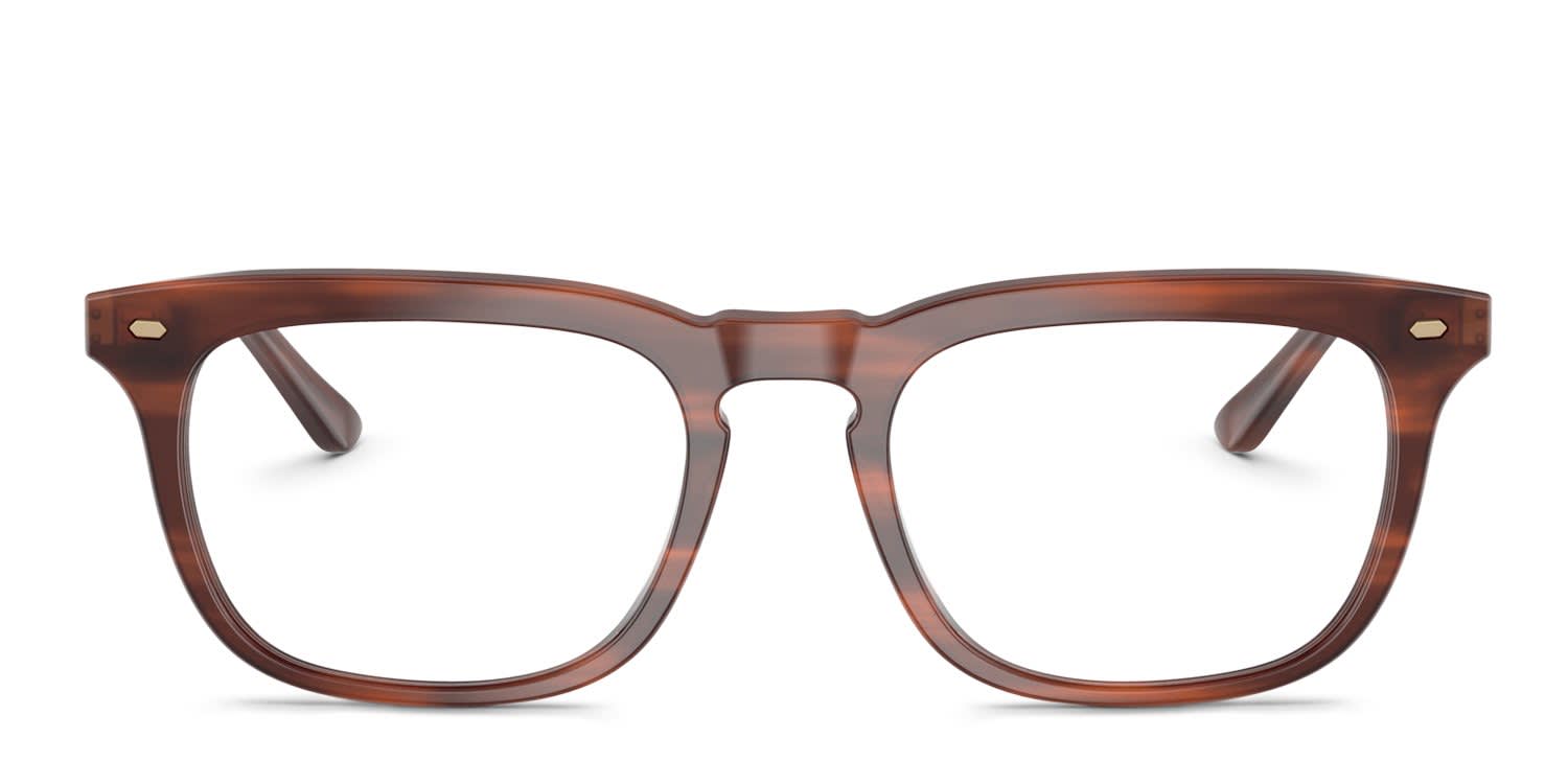 Brooks Brothers BB2067U Brown glasses - Brown - Frontal View
