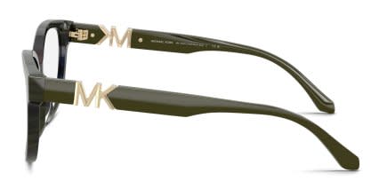 Michael Kors x GlassesUSA MK4202U Half Moon Bay Green glasses - Green - Side View