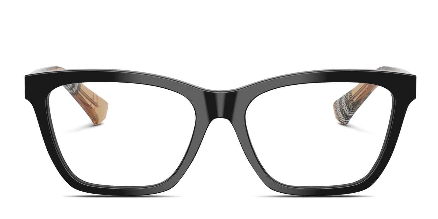 Burberry BE2440 Black glasses - Black - Frontal View