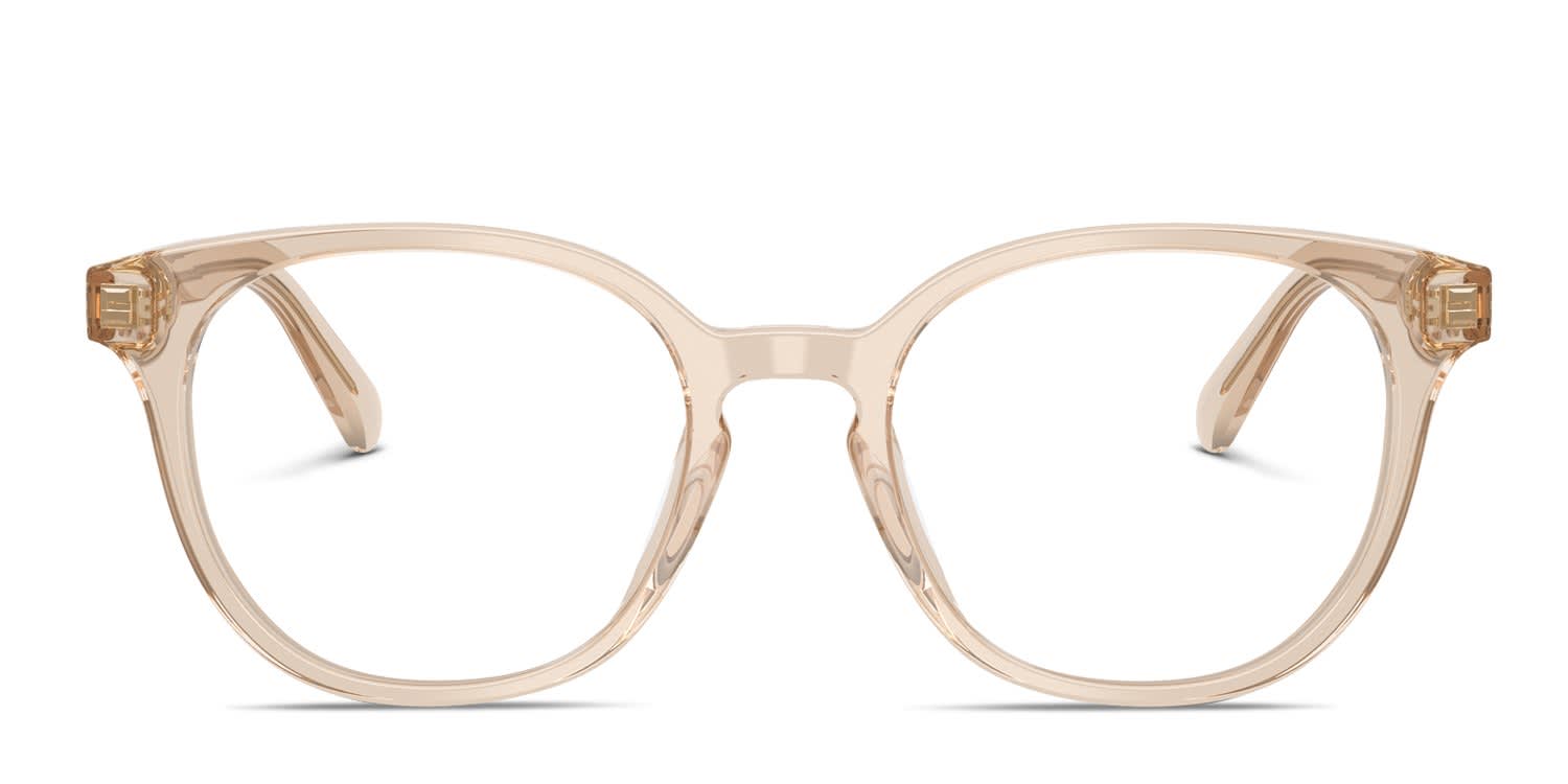 Coach HC6301U Clear, Beige glasses - Clear / Beige - Frontal View