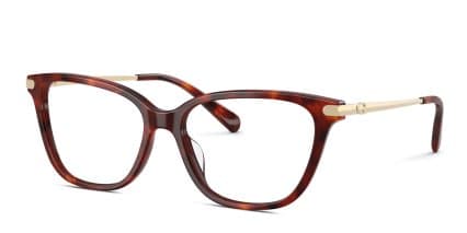 Coach HC6303U Tortoise glasses - Tortoise - Angle View