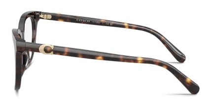 Coach HC6305U Tortoise glasses - Tortoise - Side View