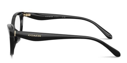 Coach HC6307U Black glasses - Black - Side View