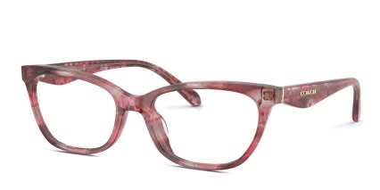 Coach HC6307U Pink glasses - Pink - Angle View