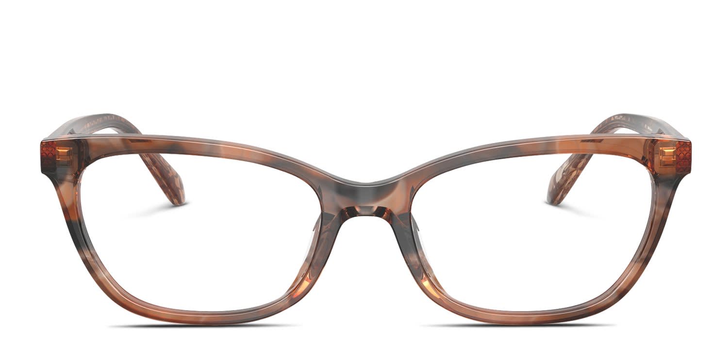 Coach HC6307U Brown glasses - Brown - Frontal View