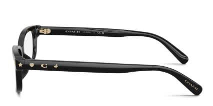 Coach HC6308U Black glasses - Black - Side View