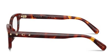 Coach HC6308U Tortoise glasses - Tortoise - Side View