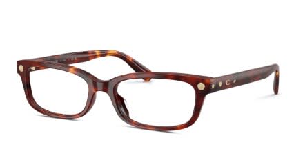Coach HC6308U Tortoise glasses - Tortoise - Angle View