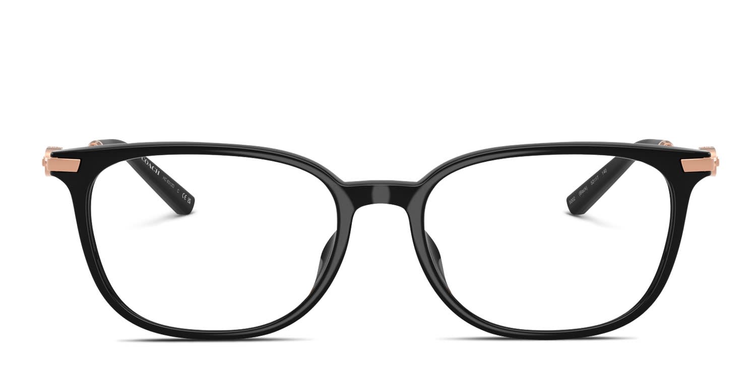 Coach HC6312D Black glasses - Black - Frontal View