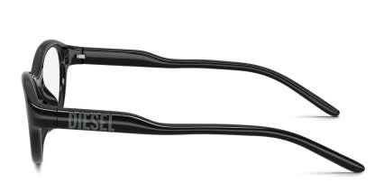 Diesel DL6013U Black glasses - Black - Side View