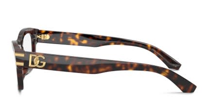 Dolce & Gabbana DG3454 Tortoise glasses - Tortoise - Side View