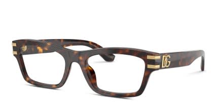Dolce & Gabbana DG3454 Tortoise glasses - Tortoise - Angle View