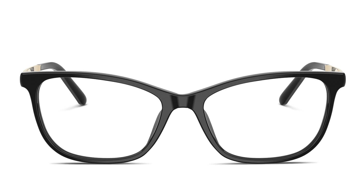 Miu Miu MU09ZV Black glasses - Black - Frontal View