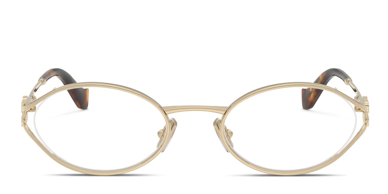 Miu Miu MU53ZV Gold glasses - Gold - Frontal View