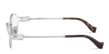 Miu Miu MU53ZV Silver glasses - Silver - Side View