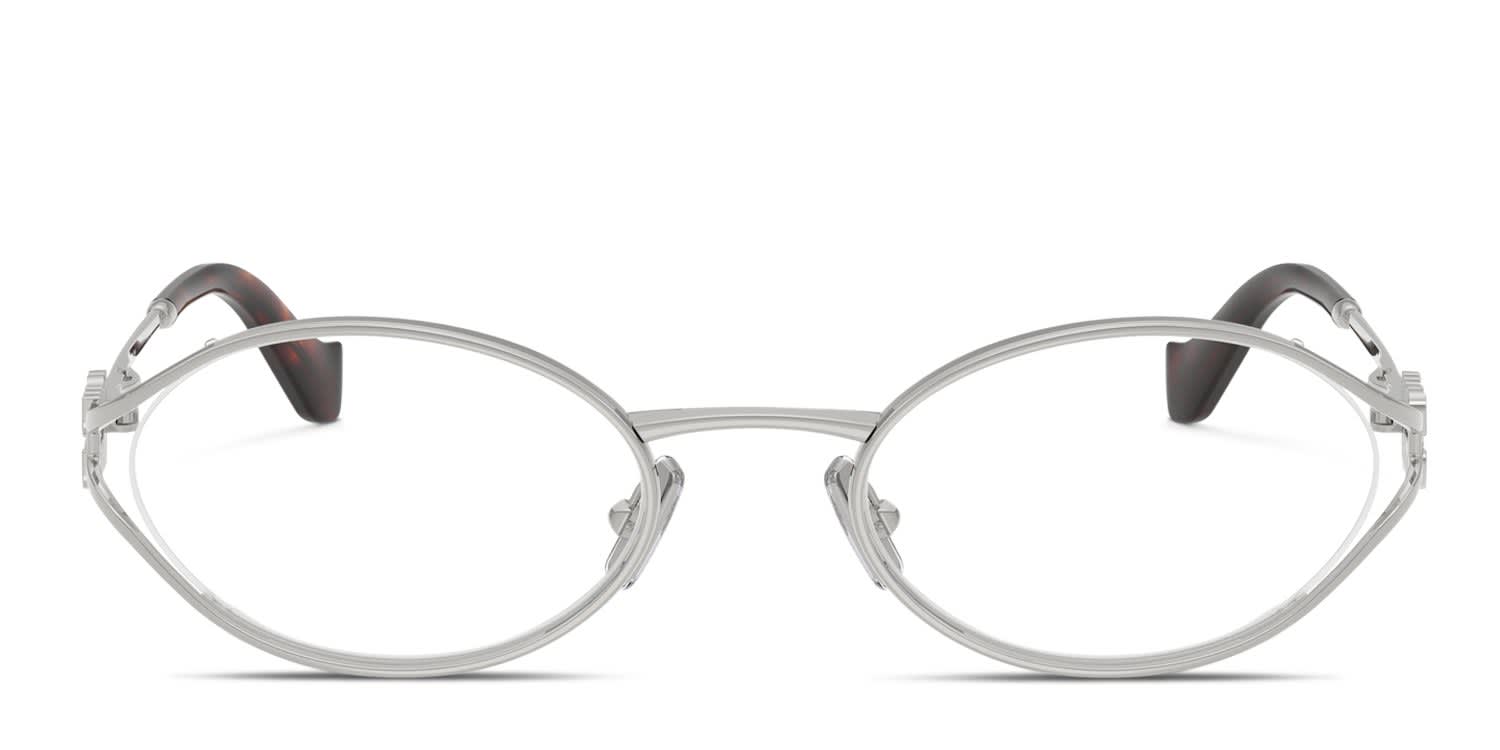 Miu Miu MU53ZV Silver glasses - Silver - Frontal View