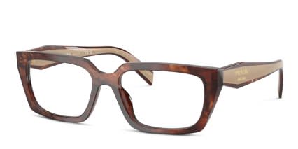 Prada PR D05V Gold, Tortoise glasses - Gold / Tortoise - Angle View