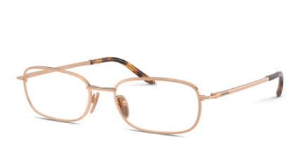 Prada PRD56V Gold glasses - Gold - Angle View