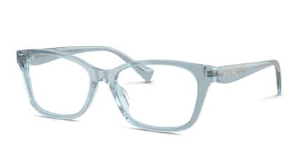 Ralph Lauren RA7202U Clear, Blue glasses - Clear / Blue - Angle View