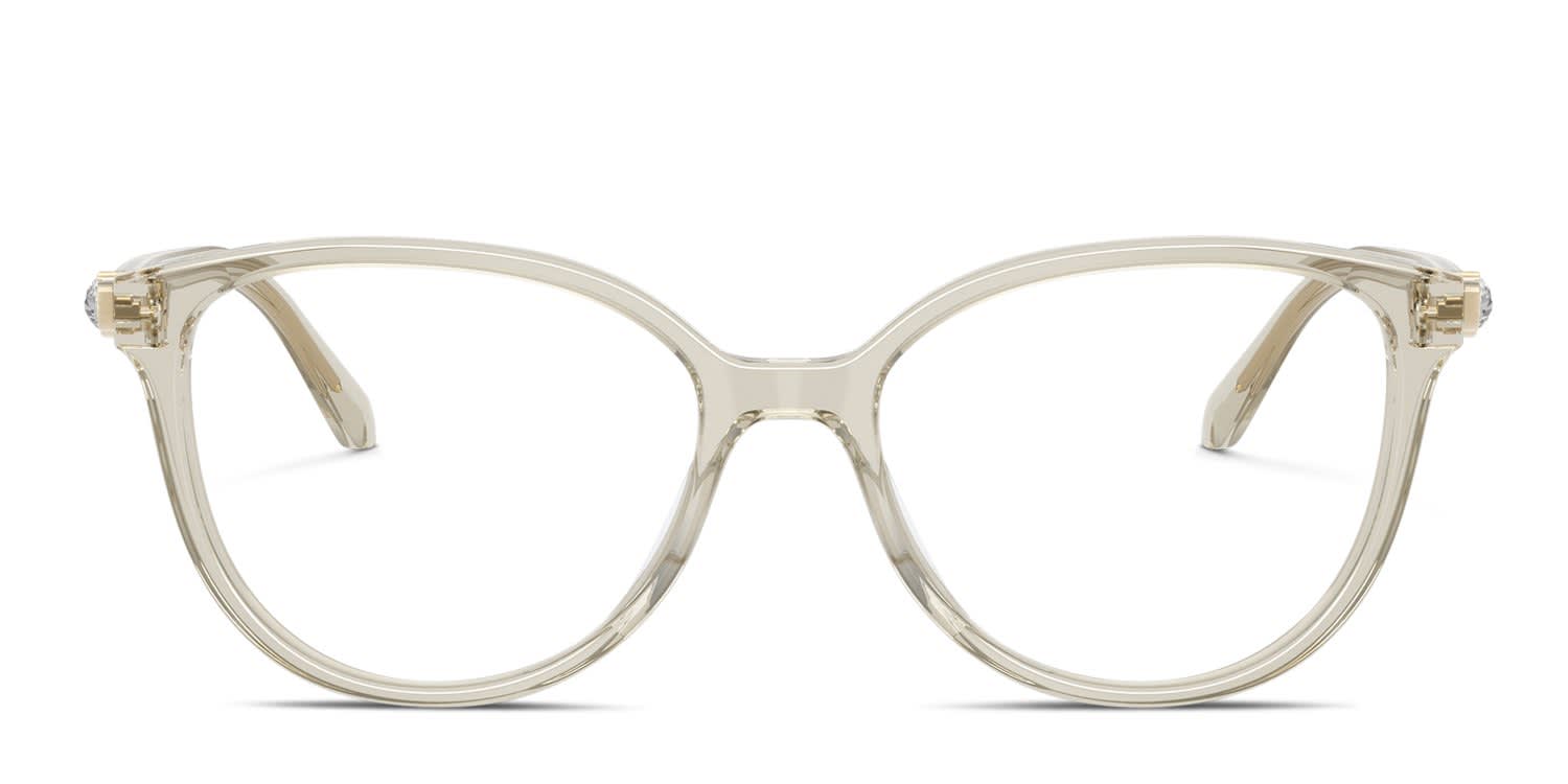 Swarovski SK2070 Clear, Beige glasses - Clear / Beige - Frontal View