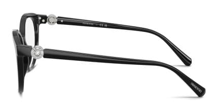 Swarovski SK2078 Black glasses - Black - Side View