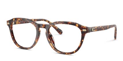 Coach HC6311U Tortoise glasses - Tortoise - Angle View