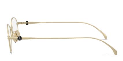 Moncler ME1018TD Gold glasses - Gold - Side View